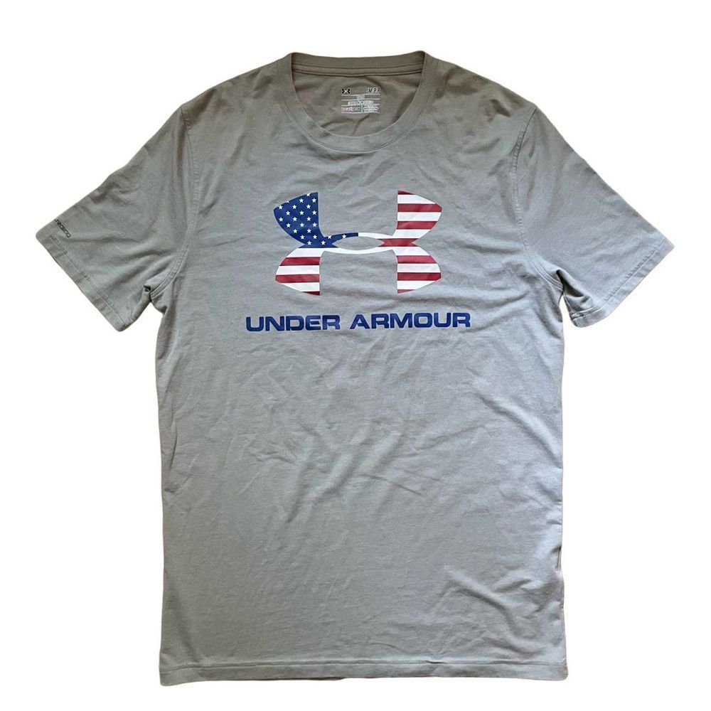 AMERICAN FLAG UNDER ARMOR TEE SHIRT